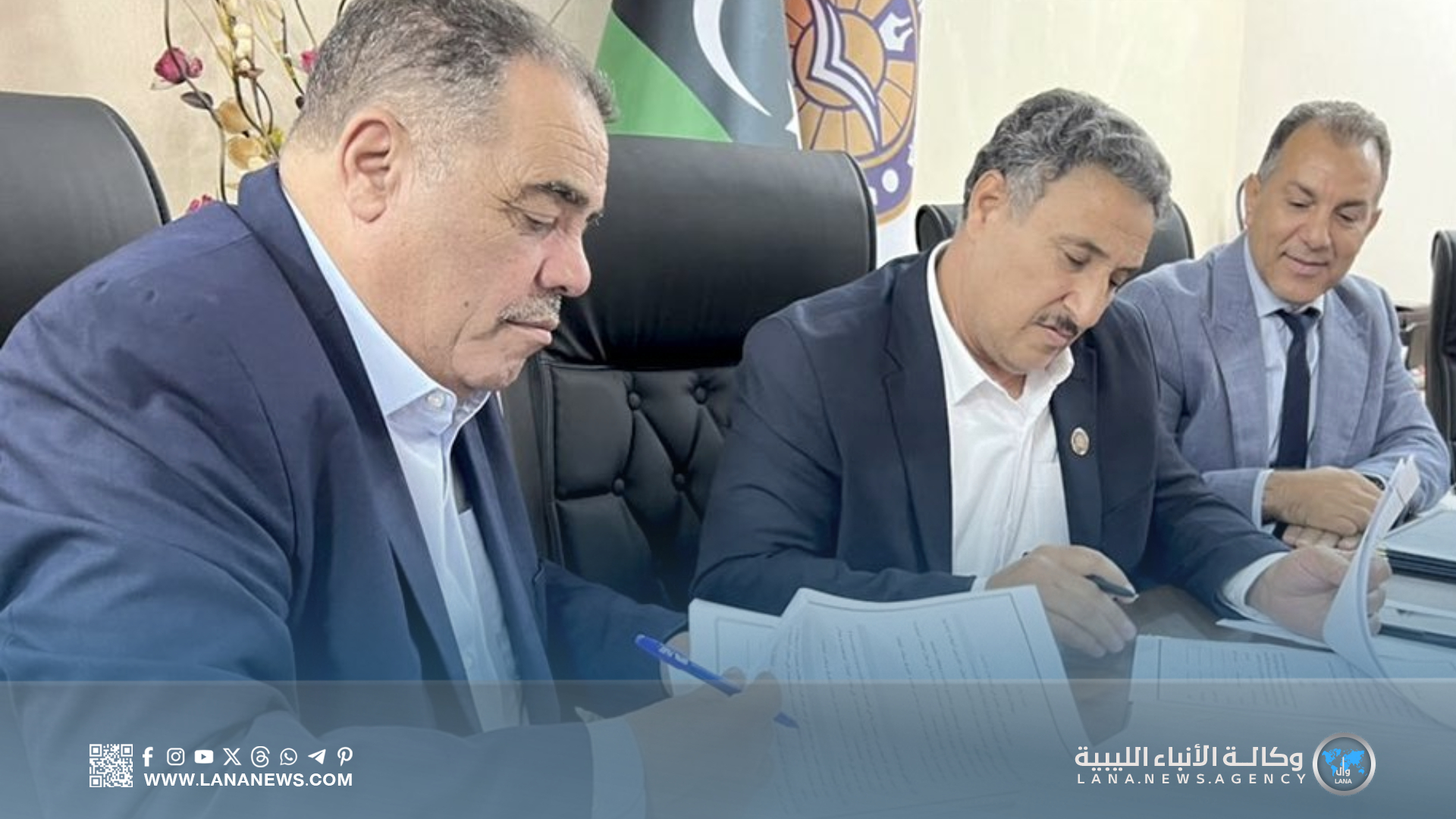 مؤسسة النفط توقّع مذكرة تعاون مع جامعة الزنتان وشركة شلمبرجير