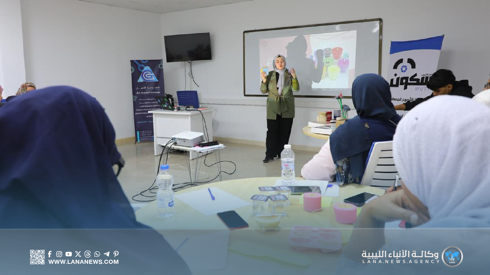 ختام دورة صناعة الشموع المعطرة بمشروع 