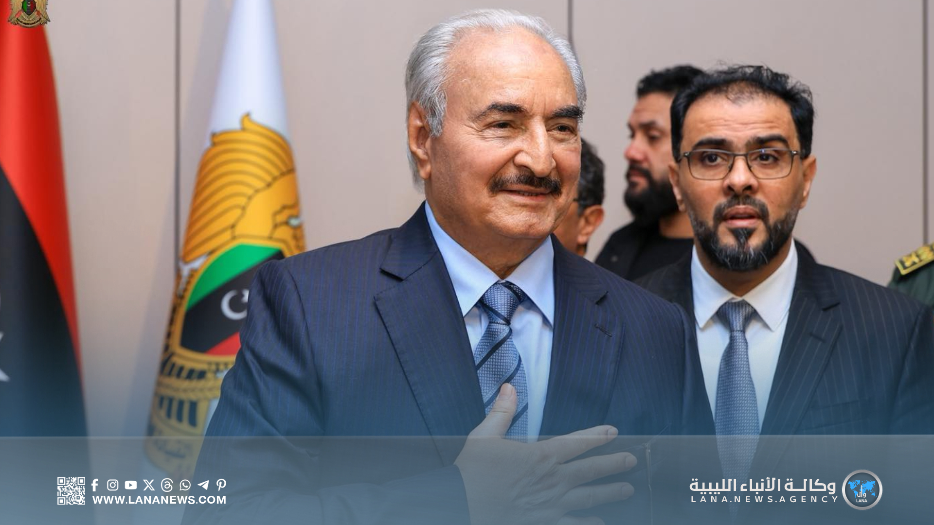 القائد العام يستقبل مشايخ وأعيان بني وليد ويؤكد أن الحل للأزمة الليبية بيد الشعب