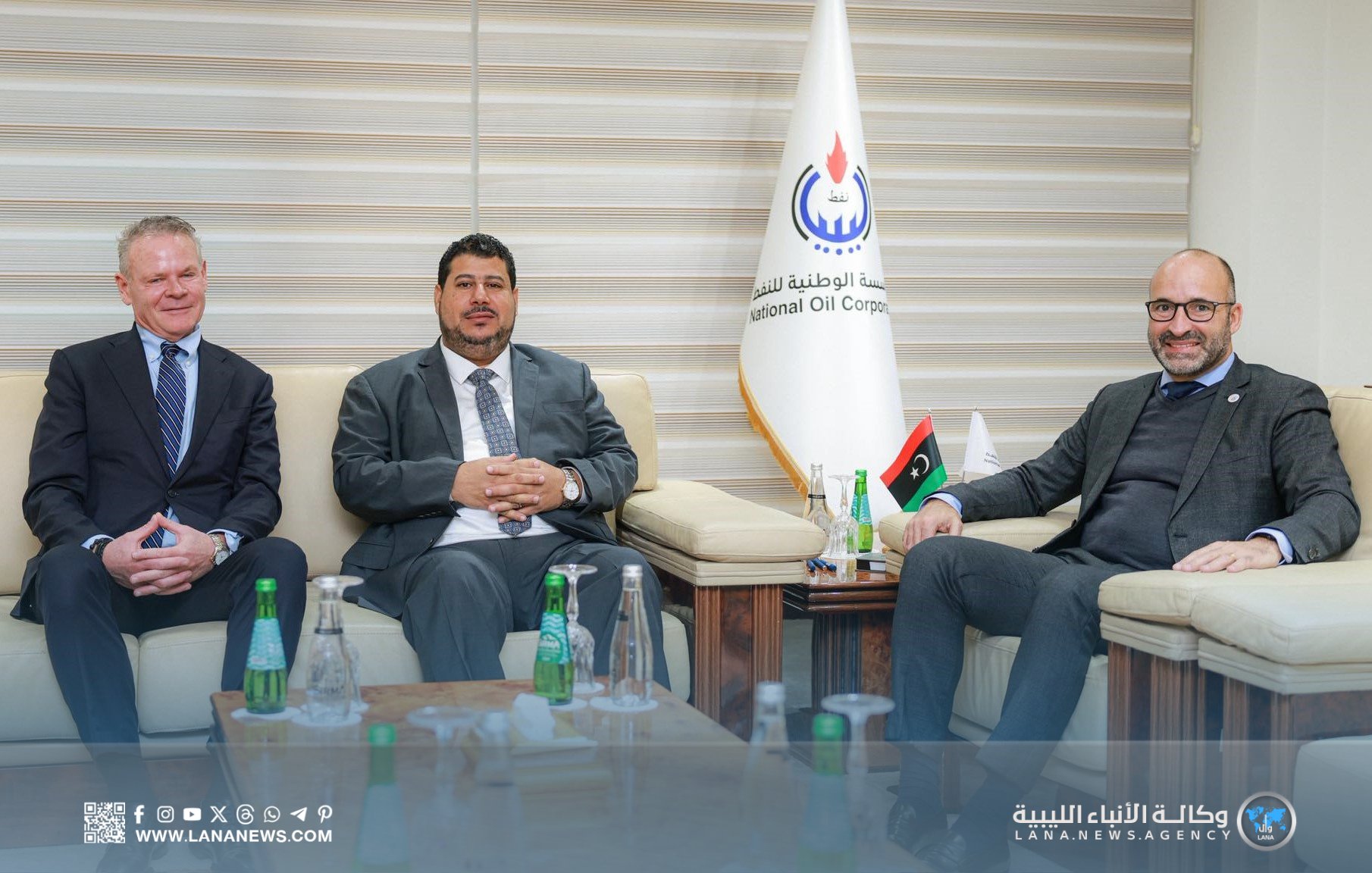 «سليمان» يلتقي بمسؤولي الشركات النفطية الأجنبية العاملة في ليبيا