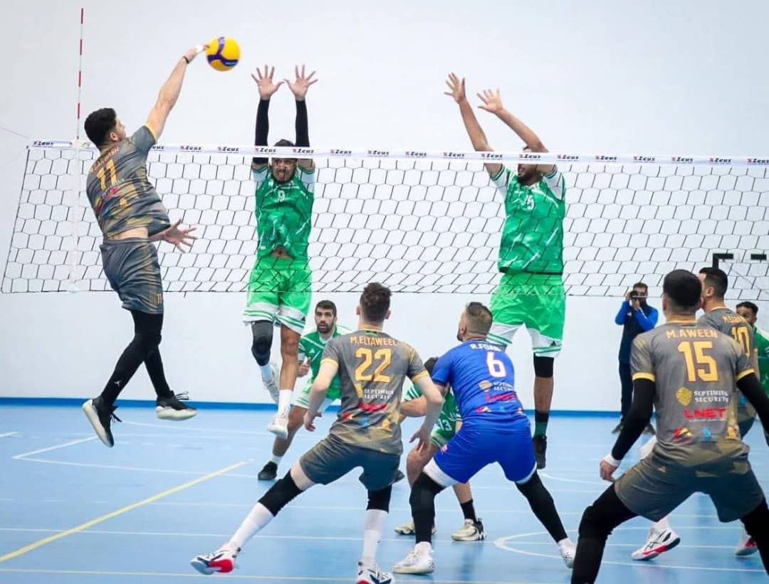 طائرة أهلي طرابلس تتفوق في قمة المنطقة الثالثة