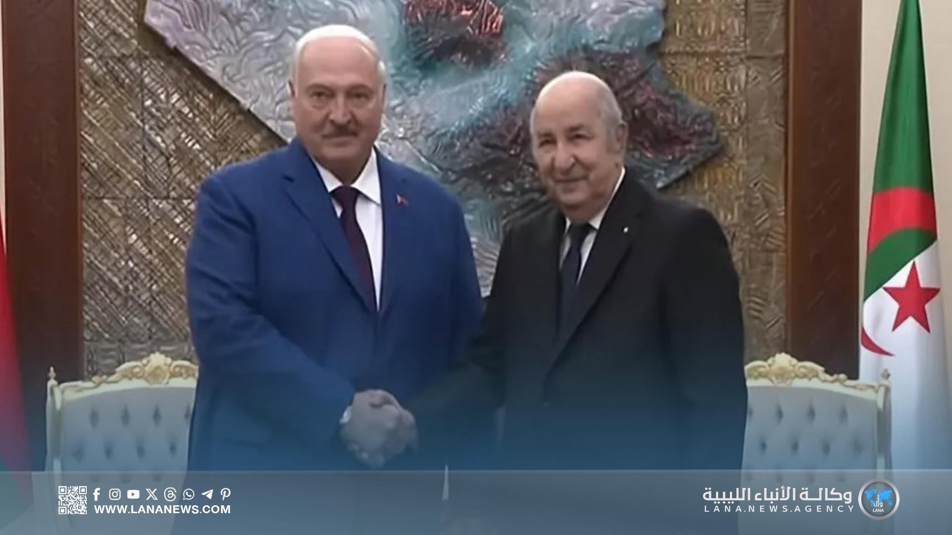 الرئيس الجزائري يؤكد دعم الحل السلمي للأزمة الليبية