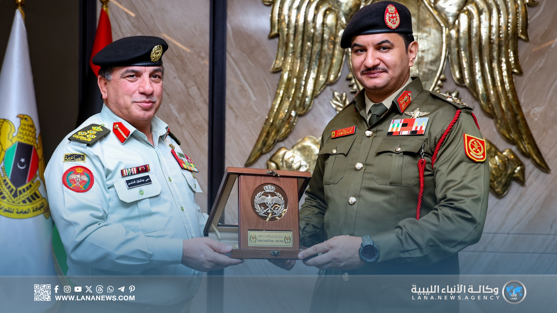 نائب القائد العام يستقبل وفدا عسكريا أردنيا لتعزيز التعاون الثنائي