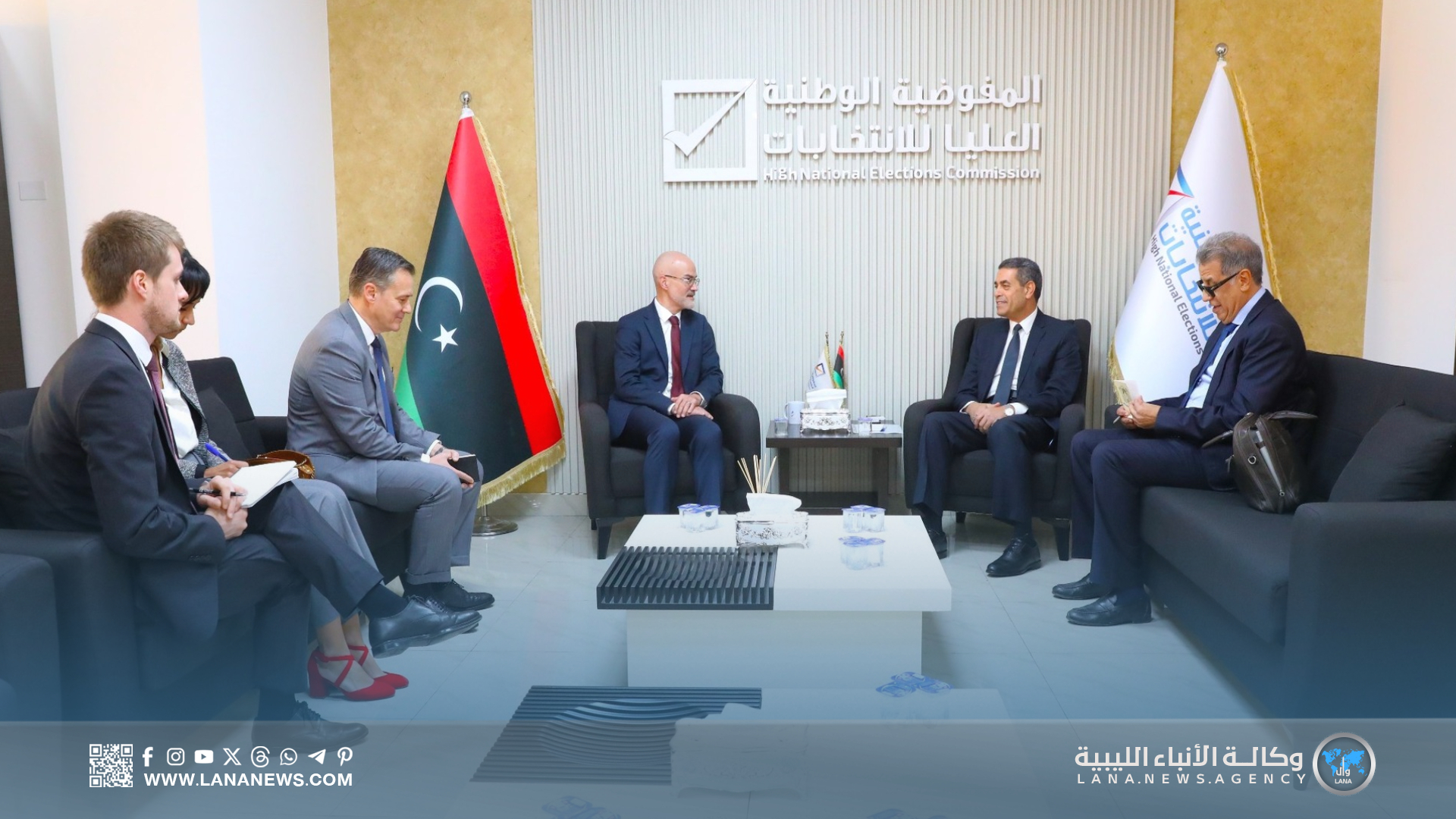 مفوضية الانتخابات تبحث مع الخارجية الفرنسية استعدادات الاستحقاقات المقبلة