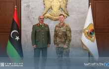 القائد العام يلتقي قائد القيادة العسكرية الأمريكية في أفريقيا