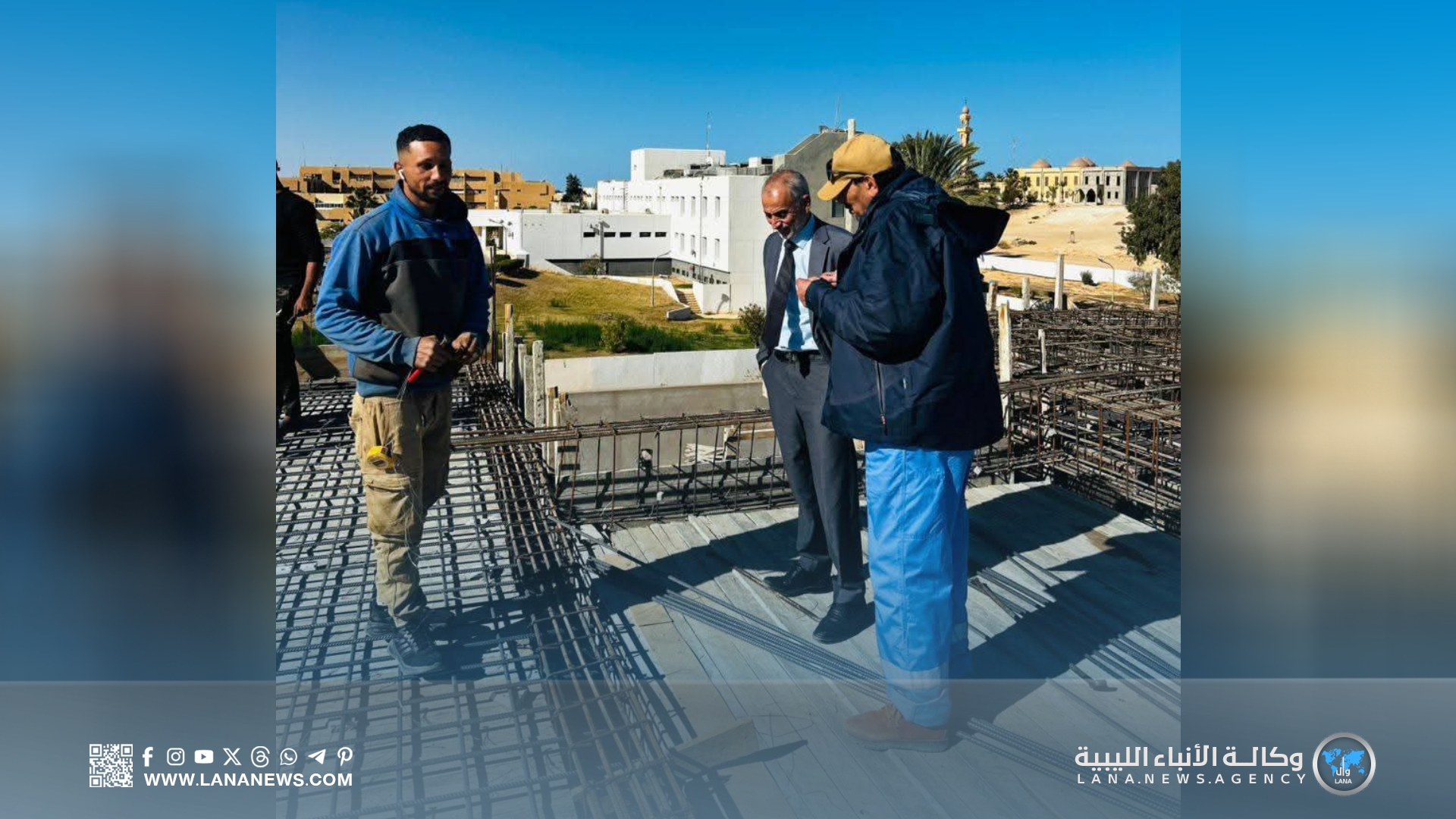 متابعة أعمال تنفيذ مدرسة نموذجية بمنطقة رأس لانوف السكنية