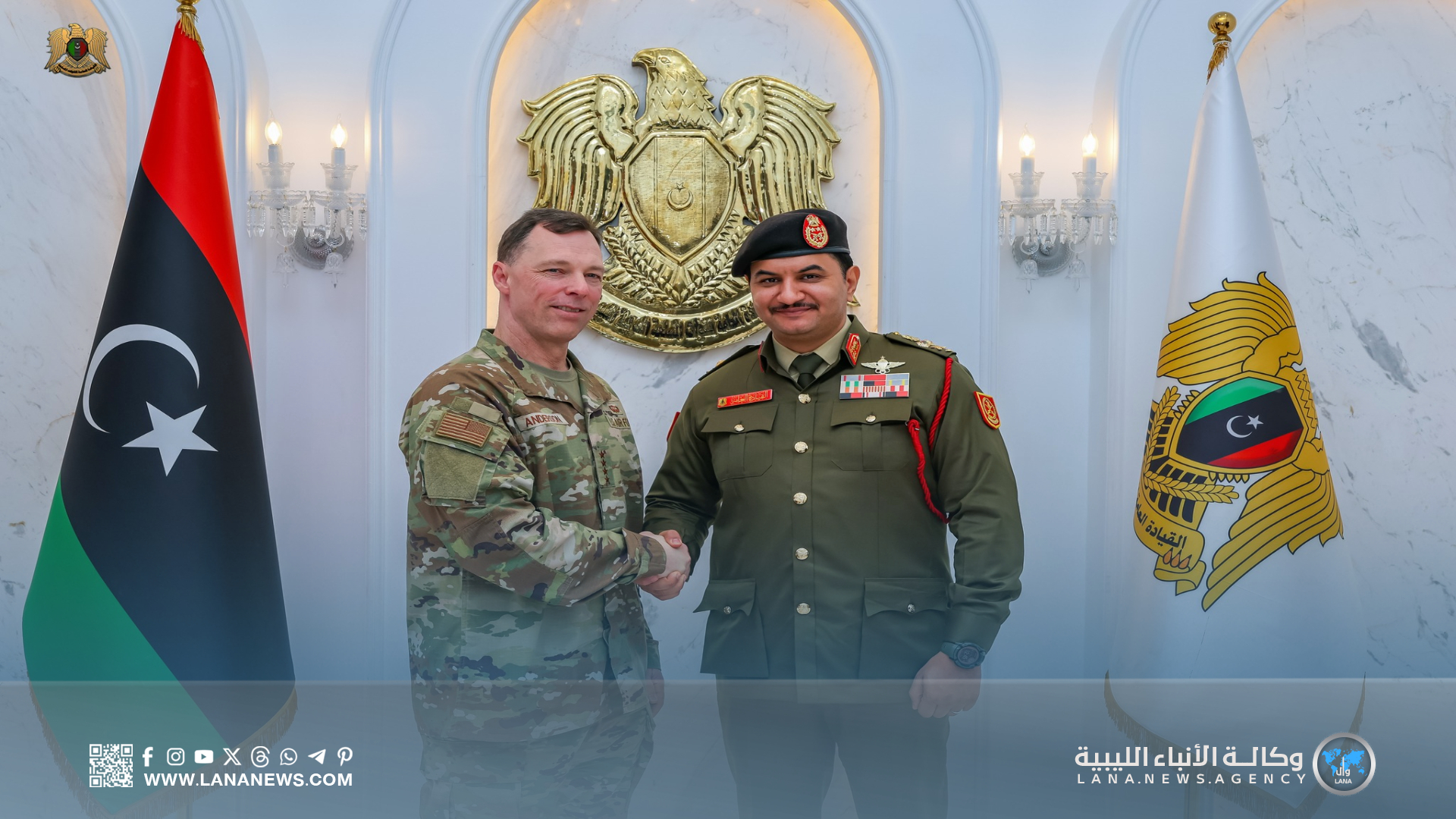 نائب القائد العام يُناقش تطوير التعاون العسكري مع قيادة أفريكوم