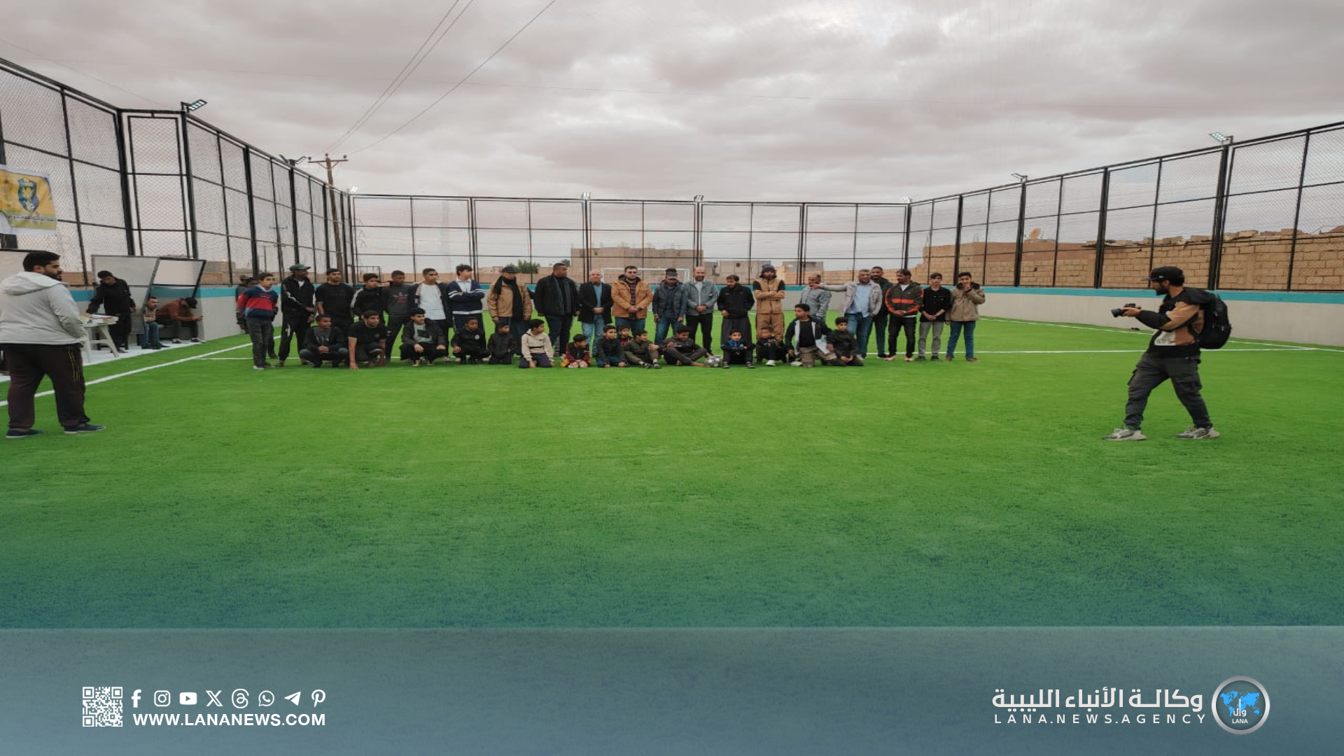 بلدية سبها تفتتح ملعبًا خماسيًا جديدًا لدعم الشباب بمحلة عبد الكافي