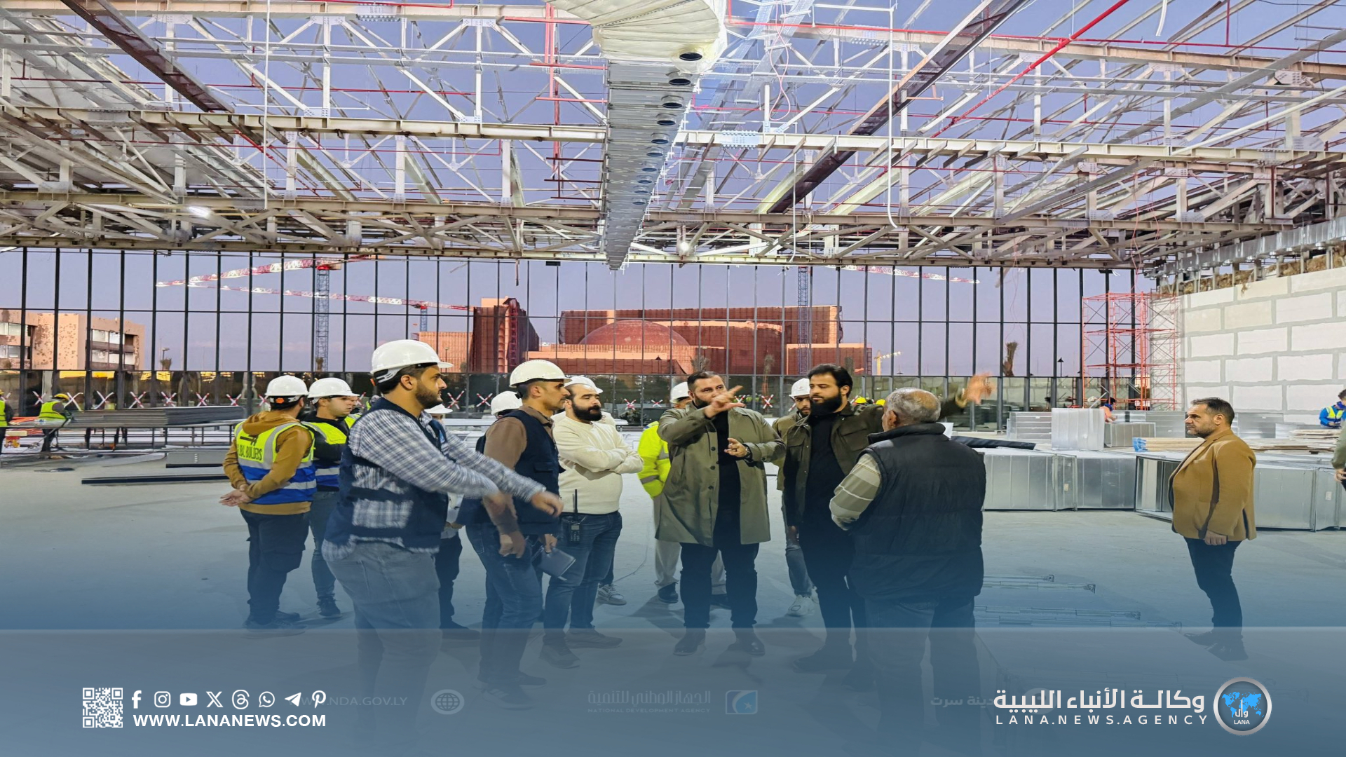 تسريع أعمال صيانة وتحديث قاعات قصر المؤتمرات في سرت