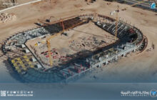 ملعب سرت الدولي يُحقق تقدمًا ملموسًا بنسبة إنجاز 40٪