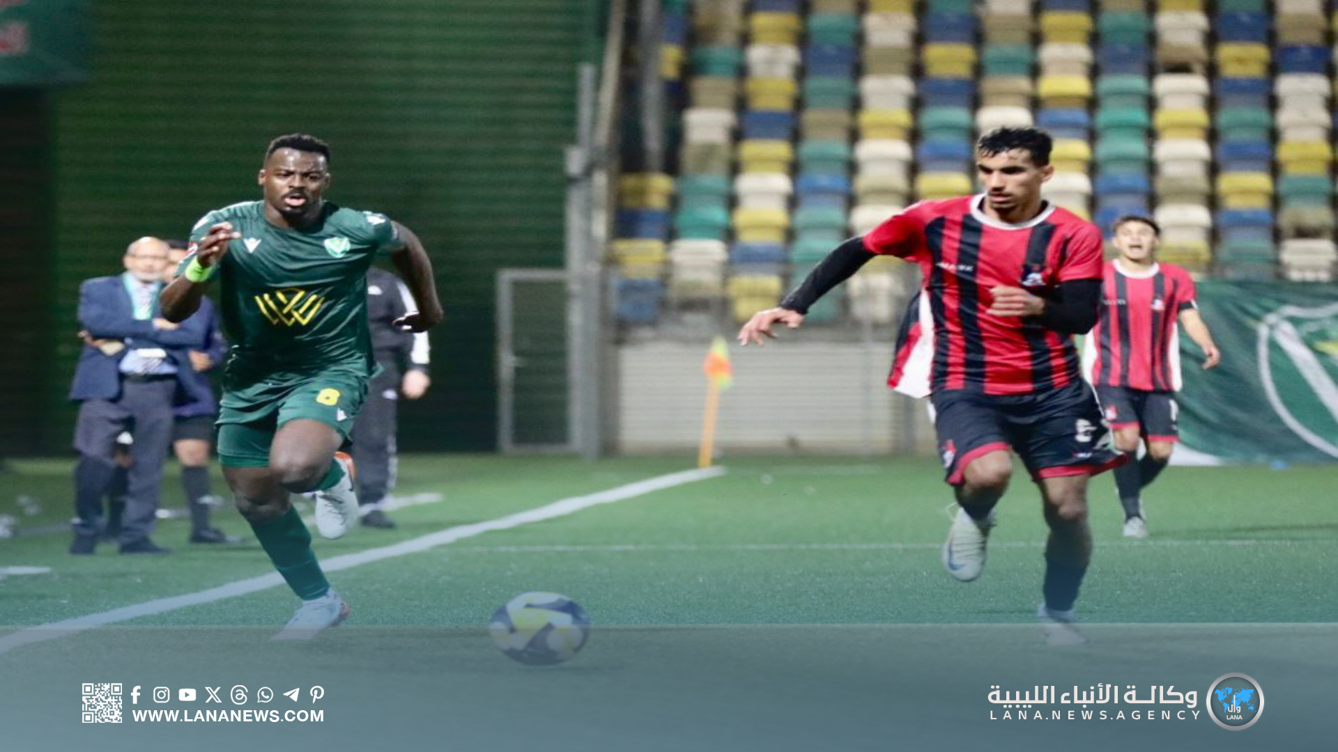 النصر يفتتح مشواره في الدوري الليبي بثلاثية في شباك المروج