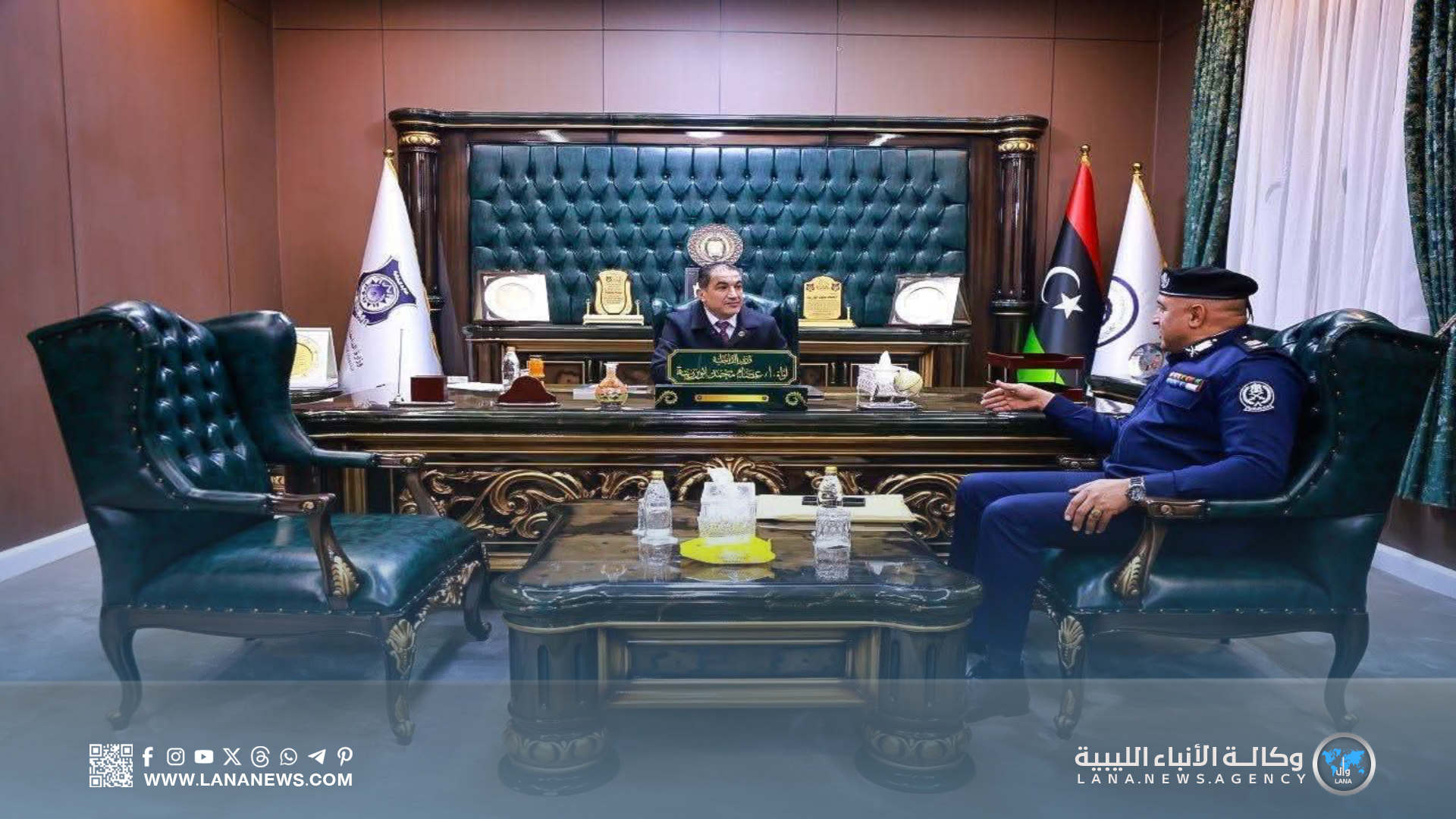 وزير الداخلية يُناقش الأداء الأمني بسرت ويترأس اجتماعًا حول التحول الرقمي