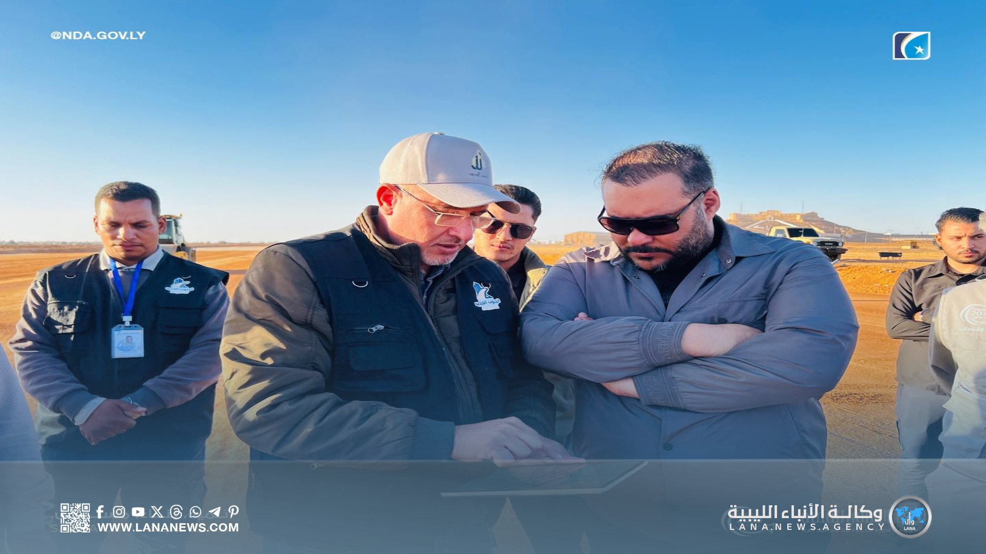 مدير جهاز التنمية يتفقد صيانة وتطوير المهبط بمطار سبها الدولي