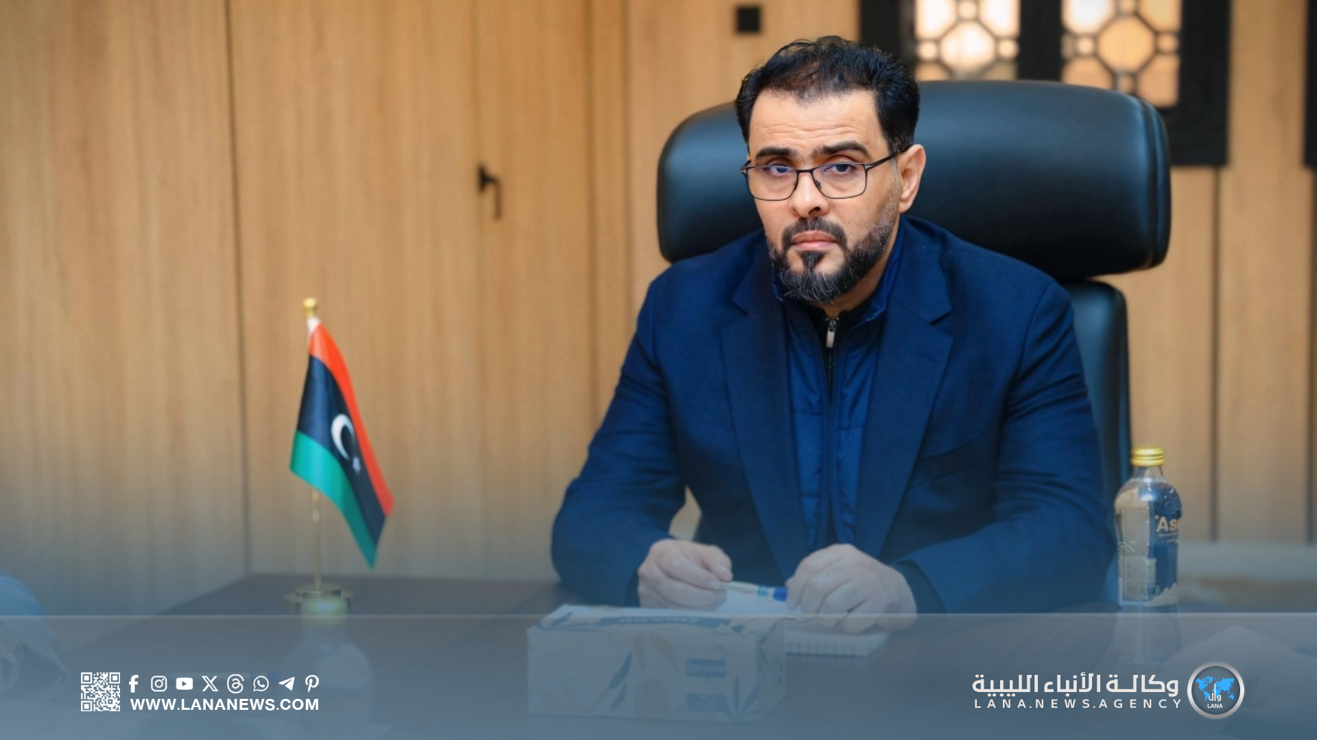 رئيس الحكومة الليبية يُقدم التعازي في وفاة مدير مركز سبها الطبي