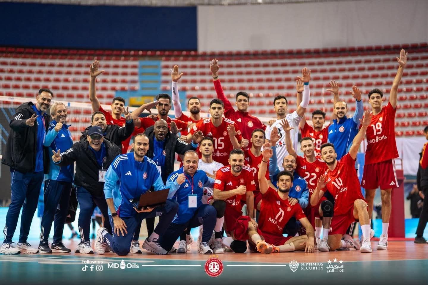 الشرطة القطري يتوج بلقب البطولة العربية 44 للكرة الطائرة