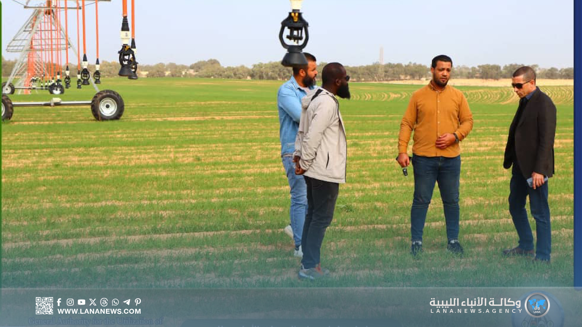 إدارة جهاز استثمار مياه النهر الصناعي تتابع مشروع المزارع الكبرى بسرت