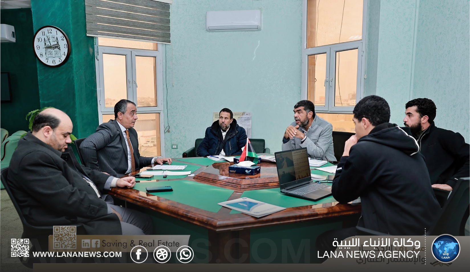 مصرف الادخار يُناقش فُرص الاستثمار في مشروع طريق فزان التنموي