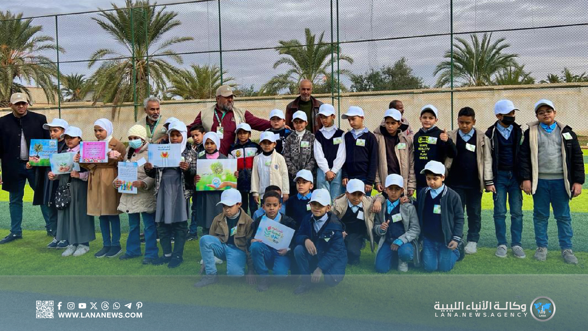 حملة تشجير بكلية الآداب والعلوم قمينس 