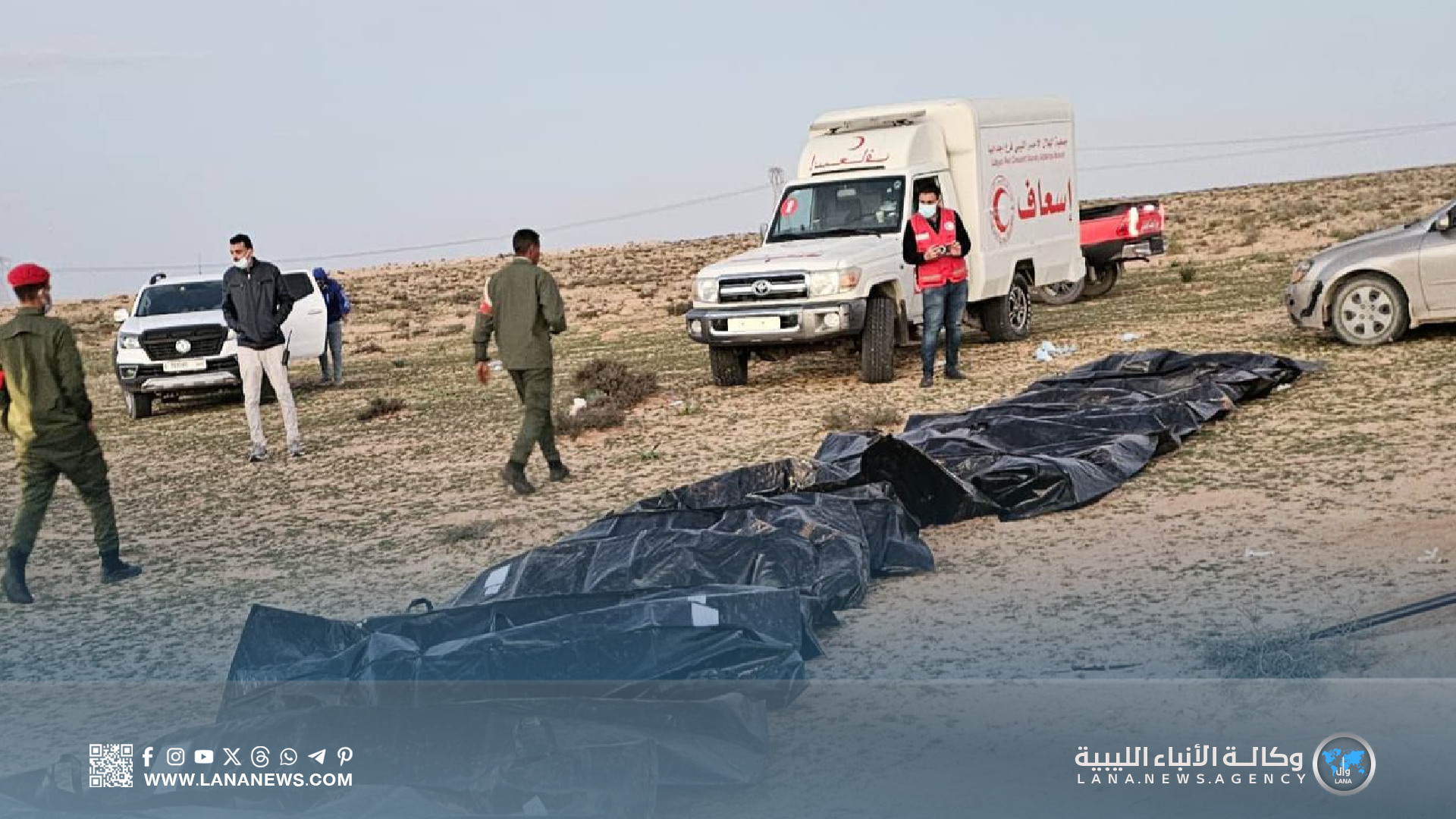 انتشال جثامين لمهاجرين غير شرعيين في إجدابيا