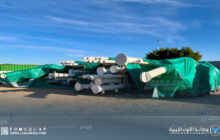 وصول الدفعة الأولى من الهيكل الخارجي لملعب سرت الدولي من تركيا