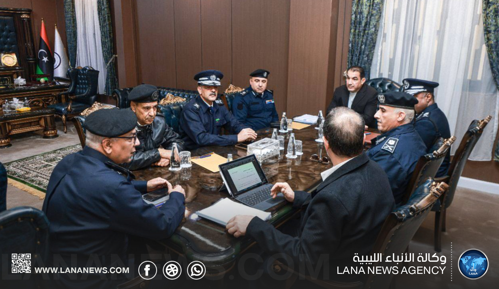 أبوزريبة يترأس اجتماعًا أمنيًا لمتابعة إجراءات قبول طلبة كلية ضباط الشرطة