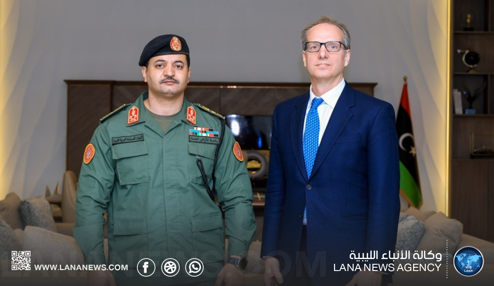 رئيس الأركان العامة يستقبل سفير المملكة المتحدة