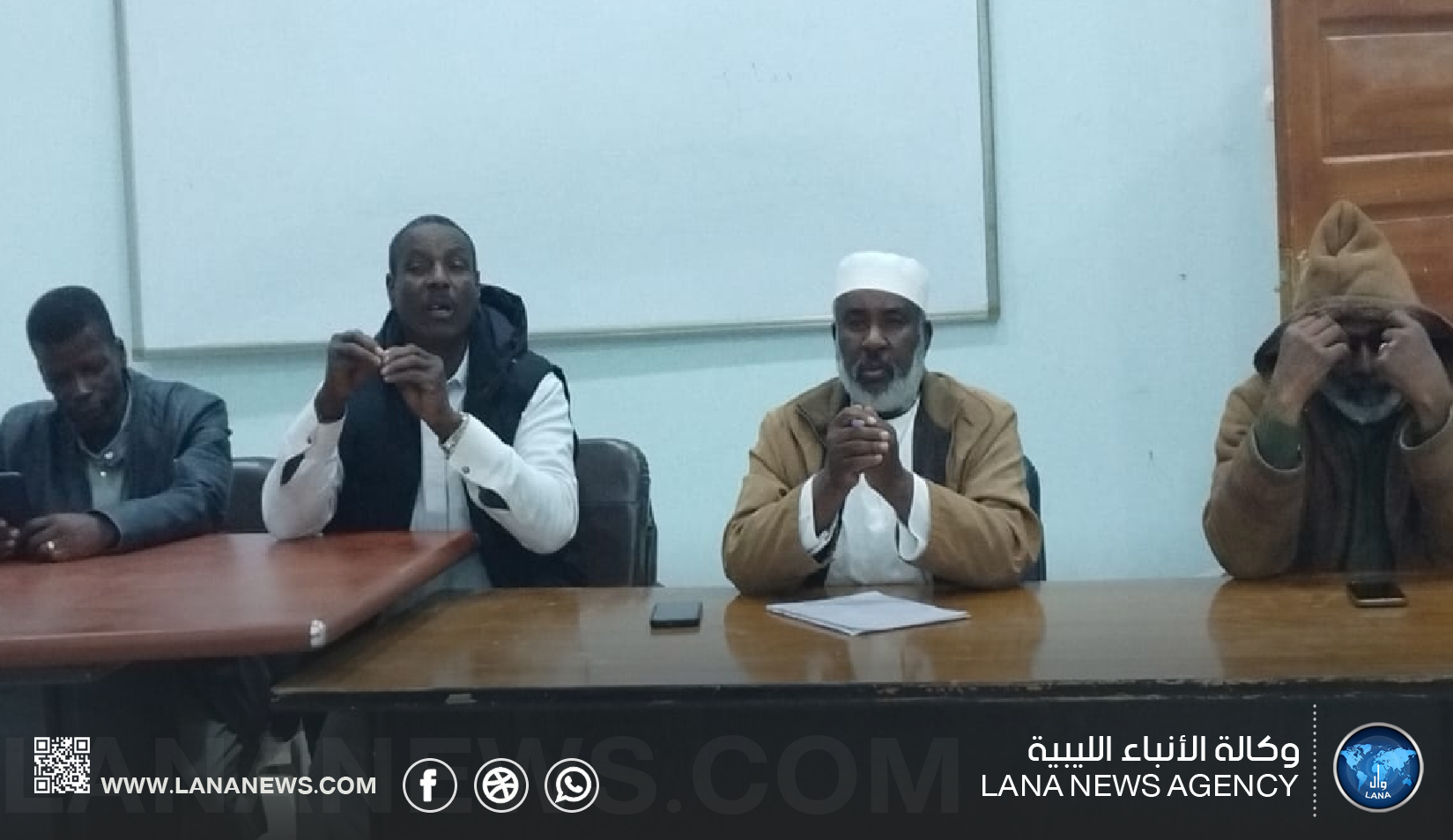 المجلس الأعلى لمشايخ وأعيان فزان يلتقي شباب محلة غدوة