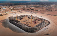 ملعب سرت الدولي يدخل مرحلة تركيب الغطاء الخارجي