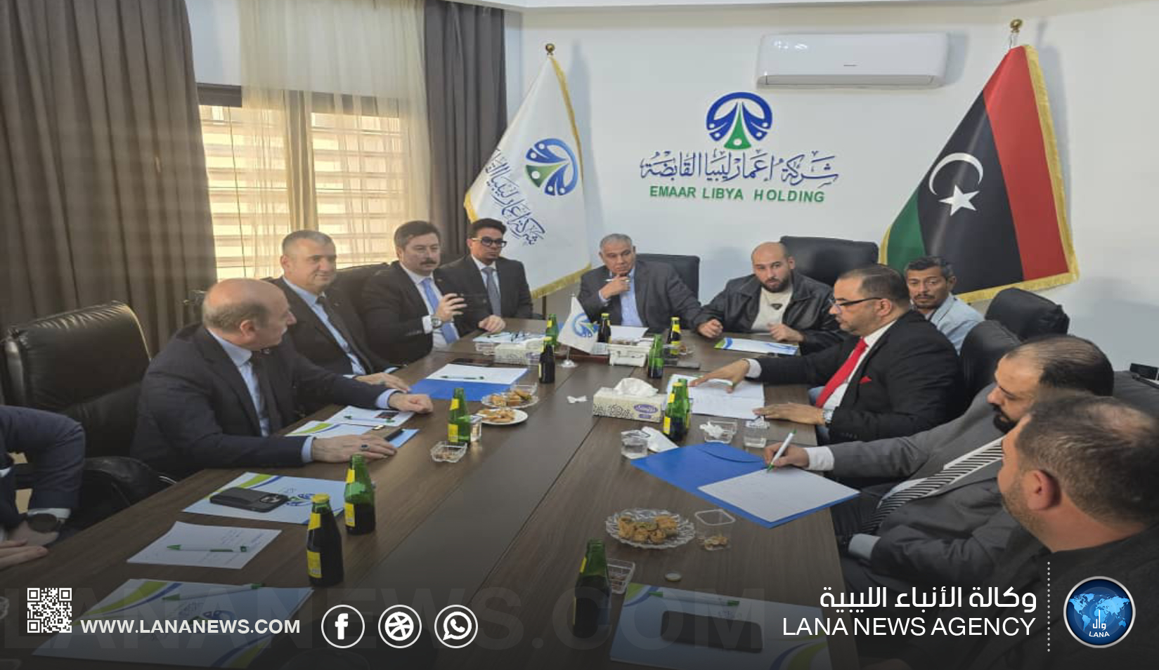 شركة إعمار ليبيا القابضة تقود مباحثات اقتصادية وتجارية مع تركيا