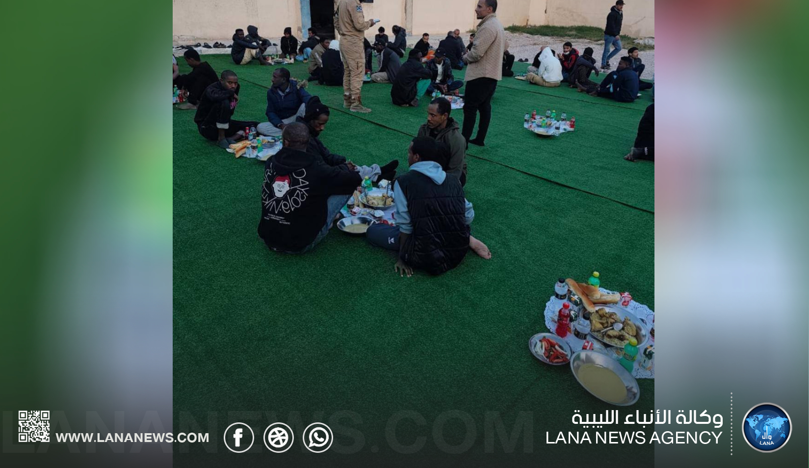 تنظم موائد إفطار جماعية لمهاجري مراكز الإيواء