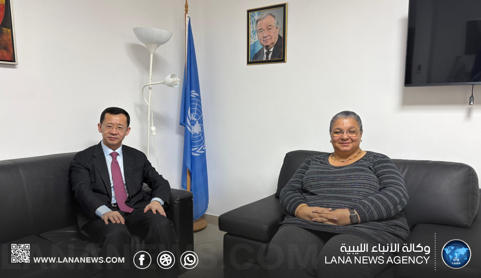 تيتيه تناقش مع السفير الصيني الأوضاع في ليبيا