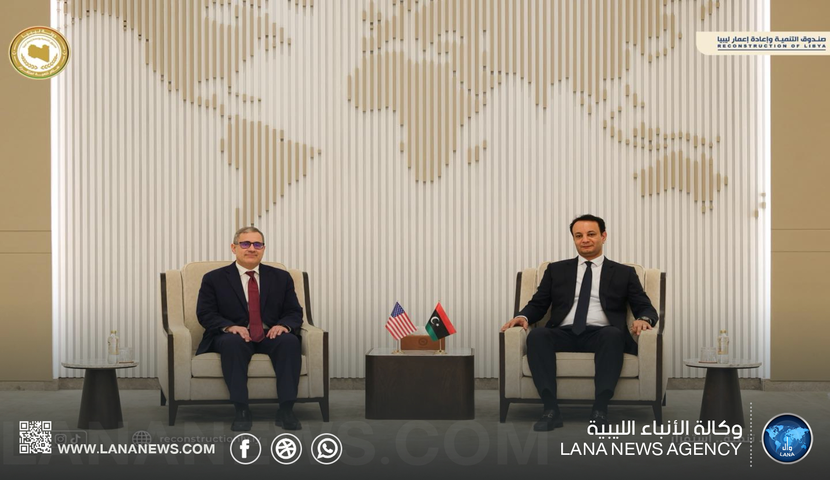 مباحثات ليبية أمريكية حول الإعمار والاستعداد للمنتدى الثنائي في بنغازي
