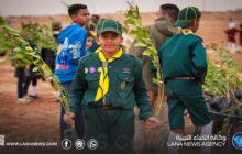 حملة تطوعية لغرس 2500 شجرة في غابة بوخريص بمدينة سبها