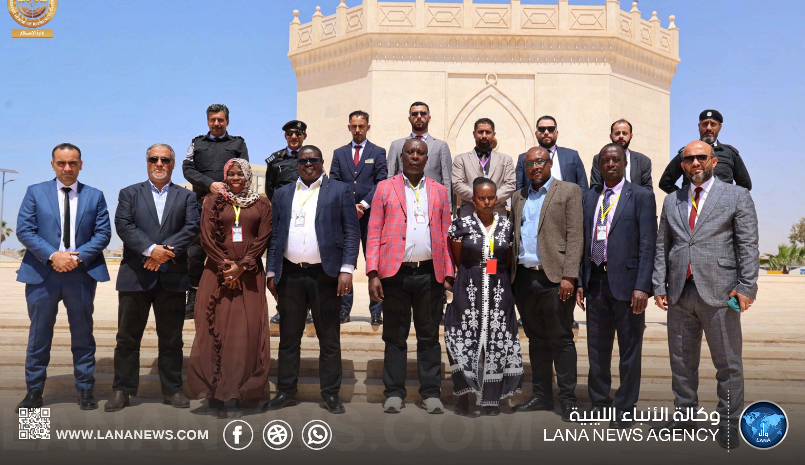 وفد برلماني أفريقي يزور مكتبة مجلس النواب وضريح عمر المختار ببنغازي
