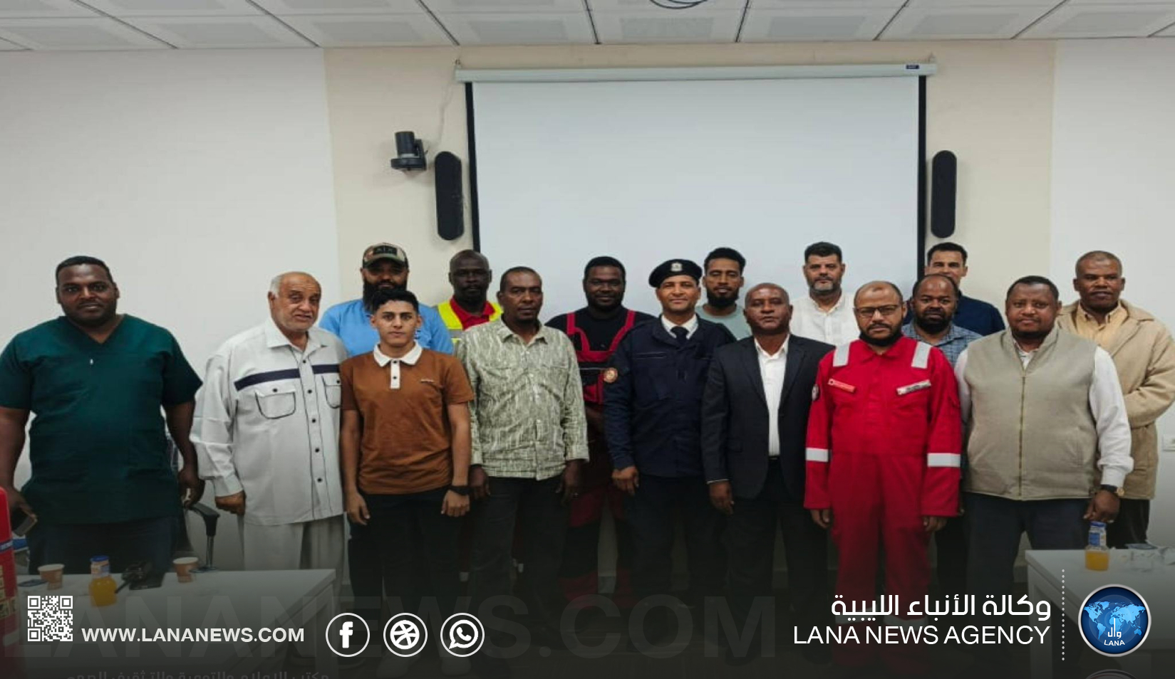 سبها | اختتام برنامج تدريبي في الأمن والسلامة المهنية للعاملين الصحيين