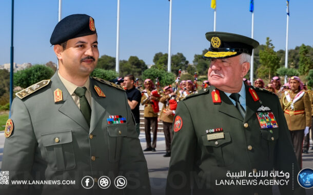 ليبيا والأردن توقعان اتفاقية تعاون عسكري