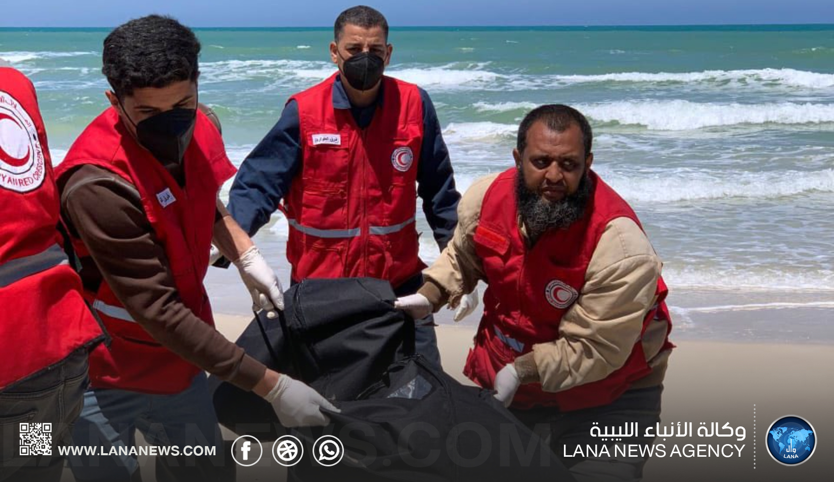 انتشال 4 جثامين قبالة ساحل طبرق