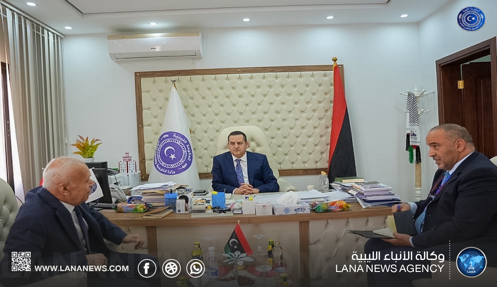 وزير الخارجية يبحث مع وفد تركي مشروع منطقة صناعية حرة