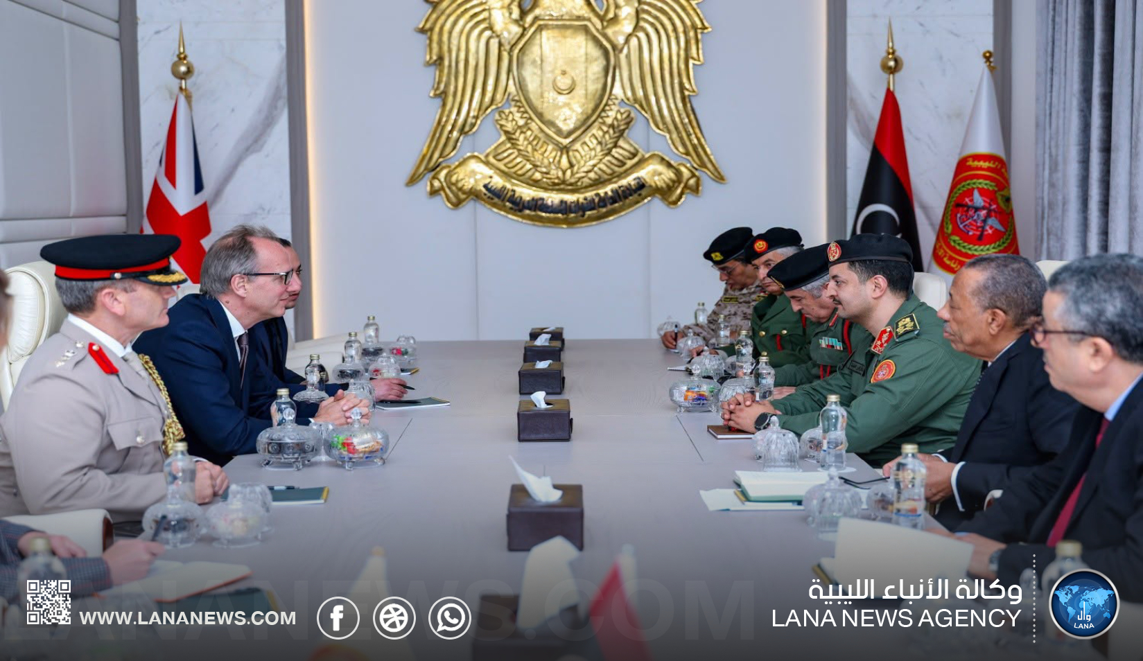ليبيا وبريطانيا تبحثان تعزيز التنسيق العسكري ومكافحة الهجرة