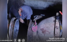 انهيار خط صرف صحي يوقف محطة بأجدابيا