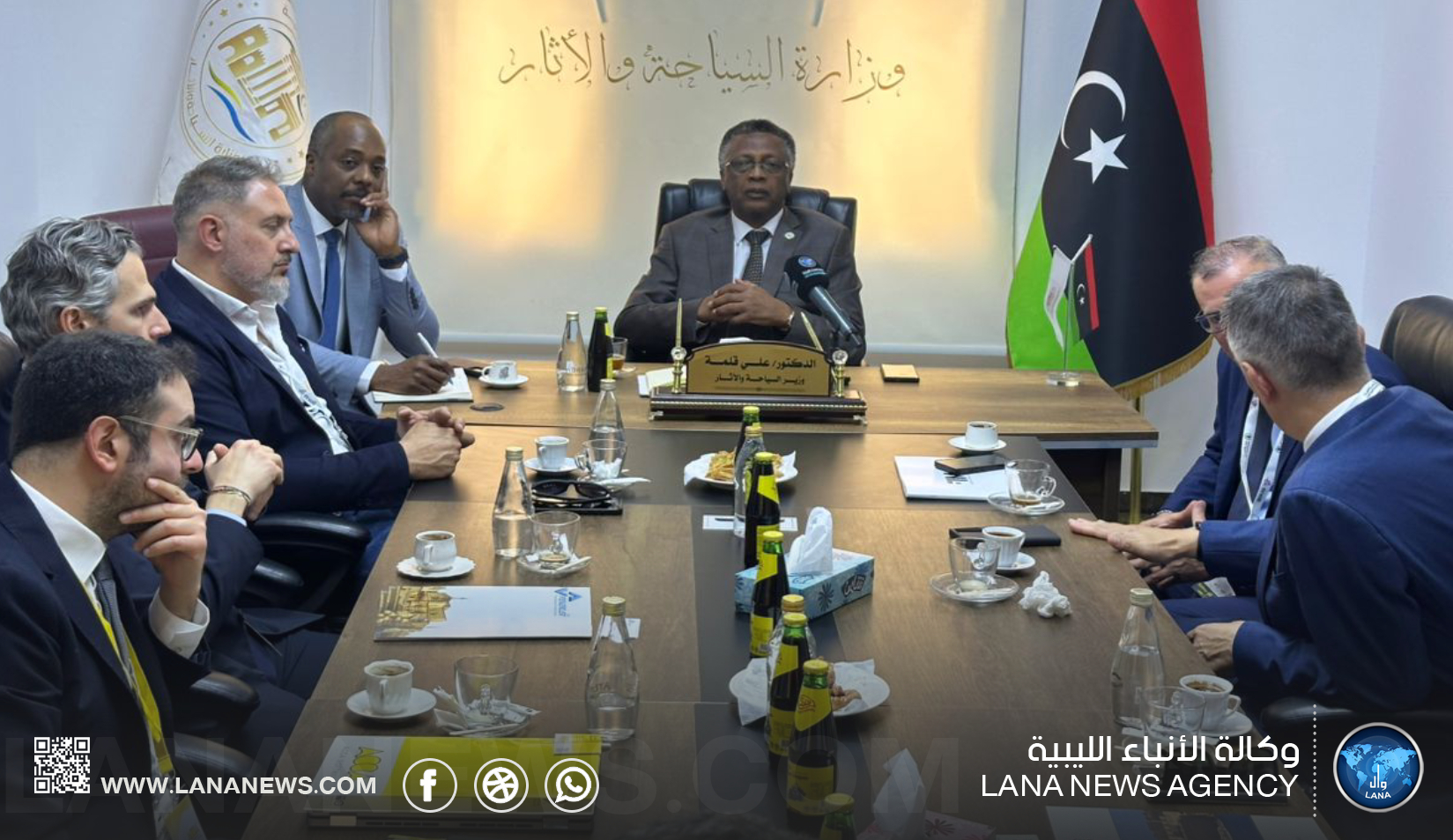 بحث التعاون الليبي الإيطالي في ترميم المواقع الأثرية والسياحة