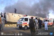 24 قتيلا في تفجير قطار يقل عسكريين جنوب غرب باكستان