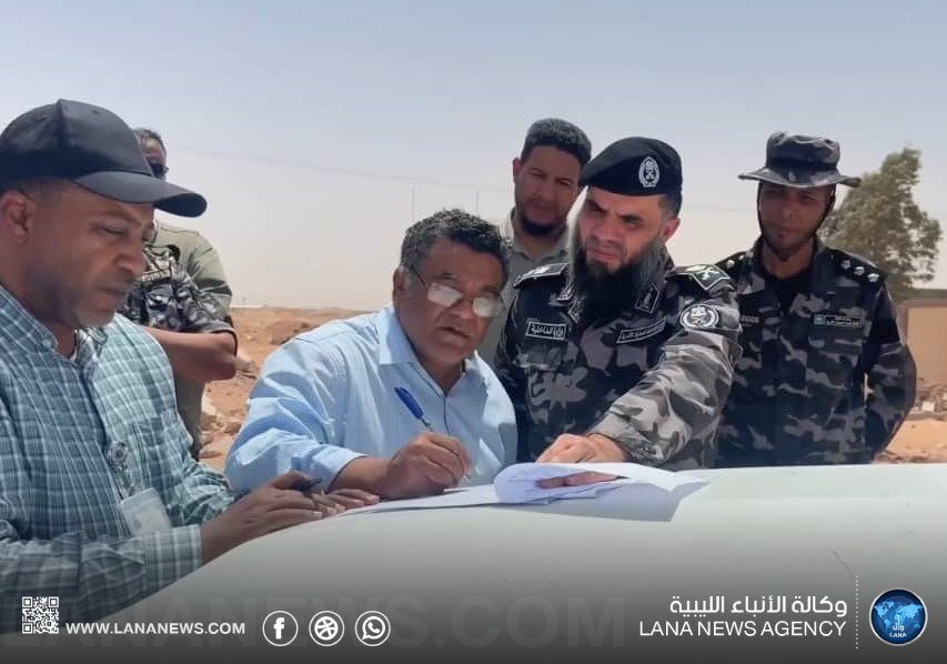 إخلاء موقع ضخم في سبها تمهيداً لإنشاء مشروعات خدمية وتنموية