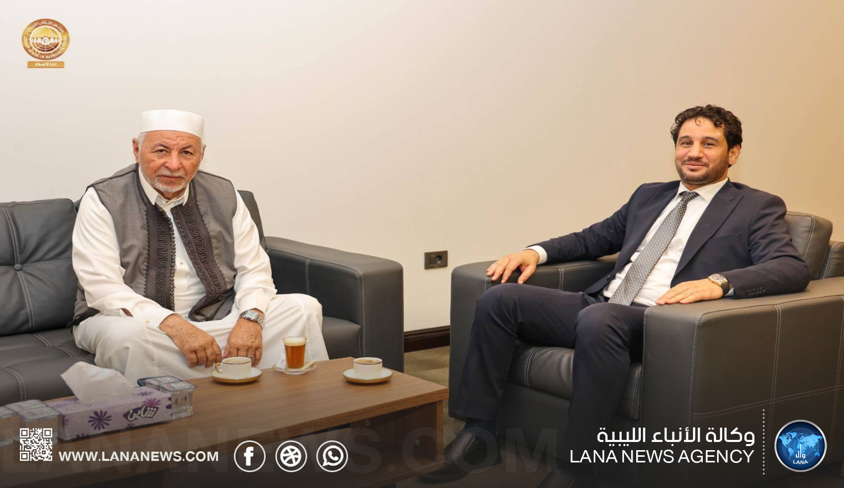 دومة يُؤكد أهمية دور أعيان فزان في تعزيزِ الوحدة الوطنية