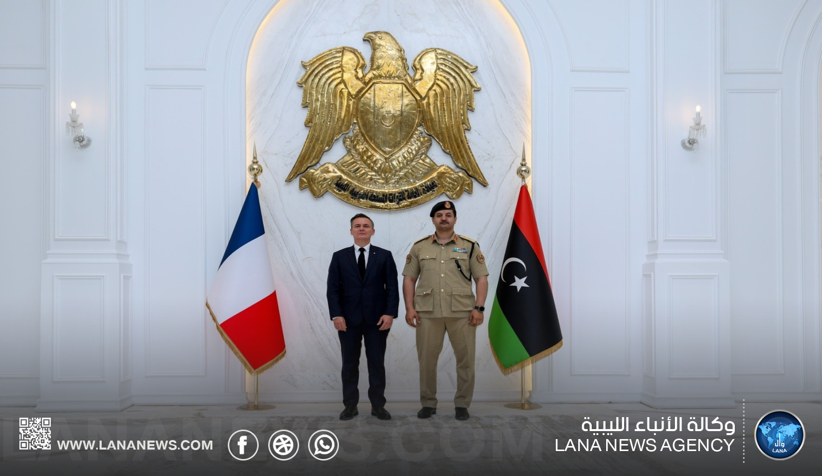 رئيس الأركان الجيش يبحث مع السفير الفرنسي التعاون العسكري والأمني