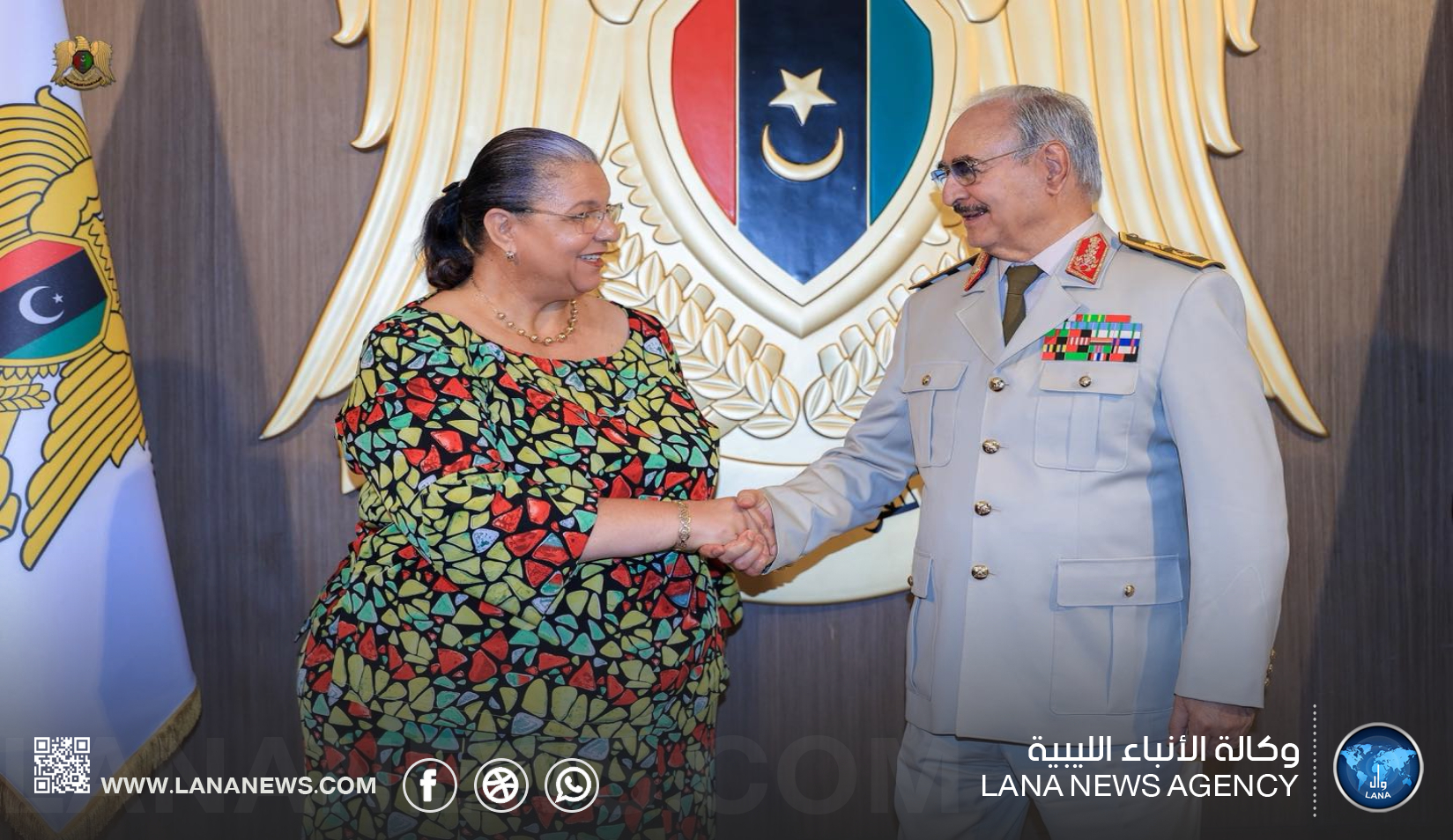 القائد العام وهانا تيتيه يناقشان جهود توحيد المؤسسات وإجراء الانتخابات