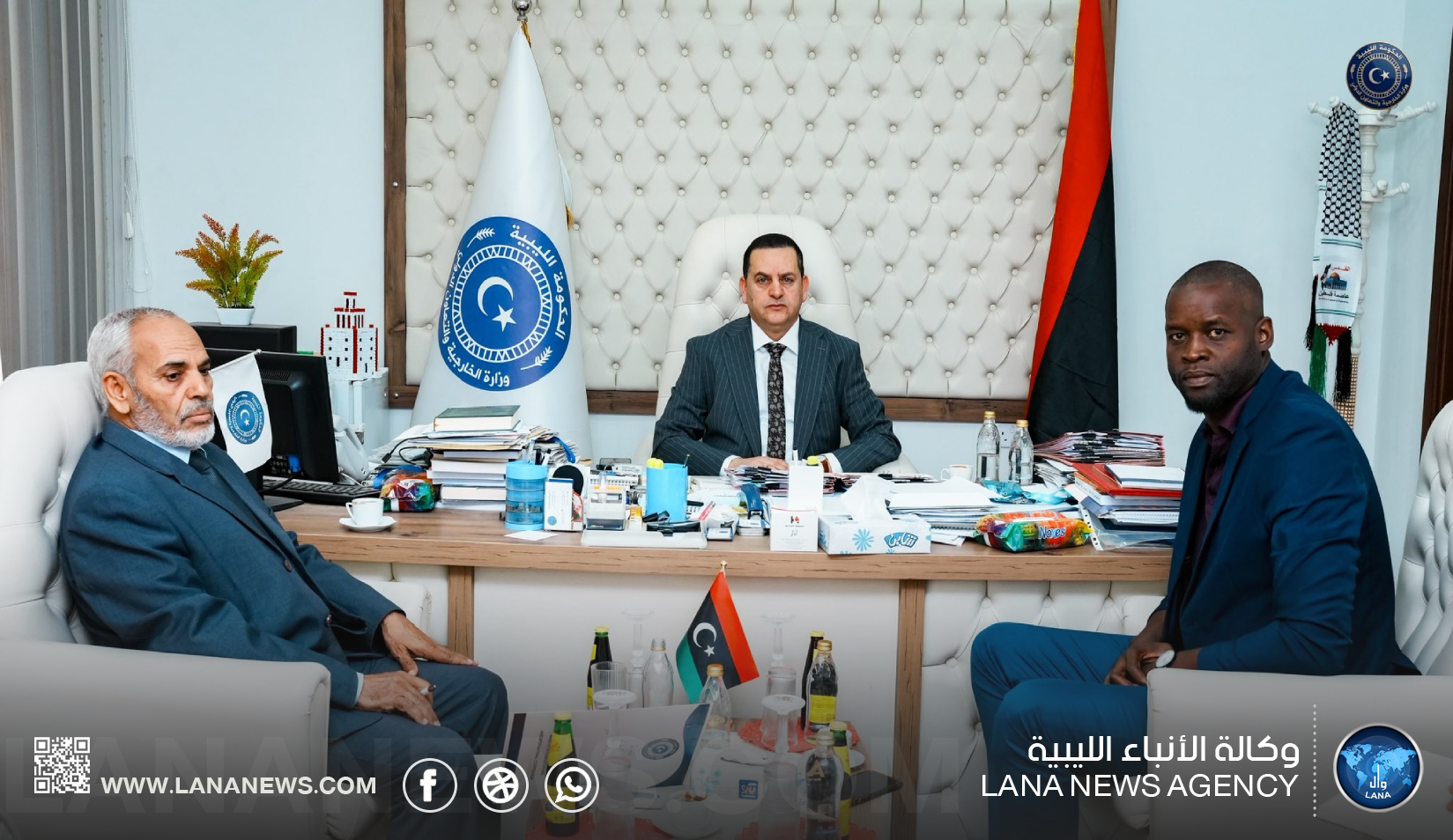 مباحثات ليبية – غينية بيساوية حول فتح قنصلية في بنغازي