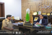 أبو زريبة يُناقش مع مدير أمن الكفرة تنفيذ الخطة الأمنية السادسة