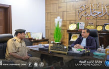 أبو زريبة يُناقش مع مدير أمن الكفرة تنفيذ الخطة الأمنية السادسة