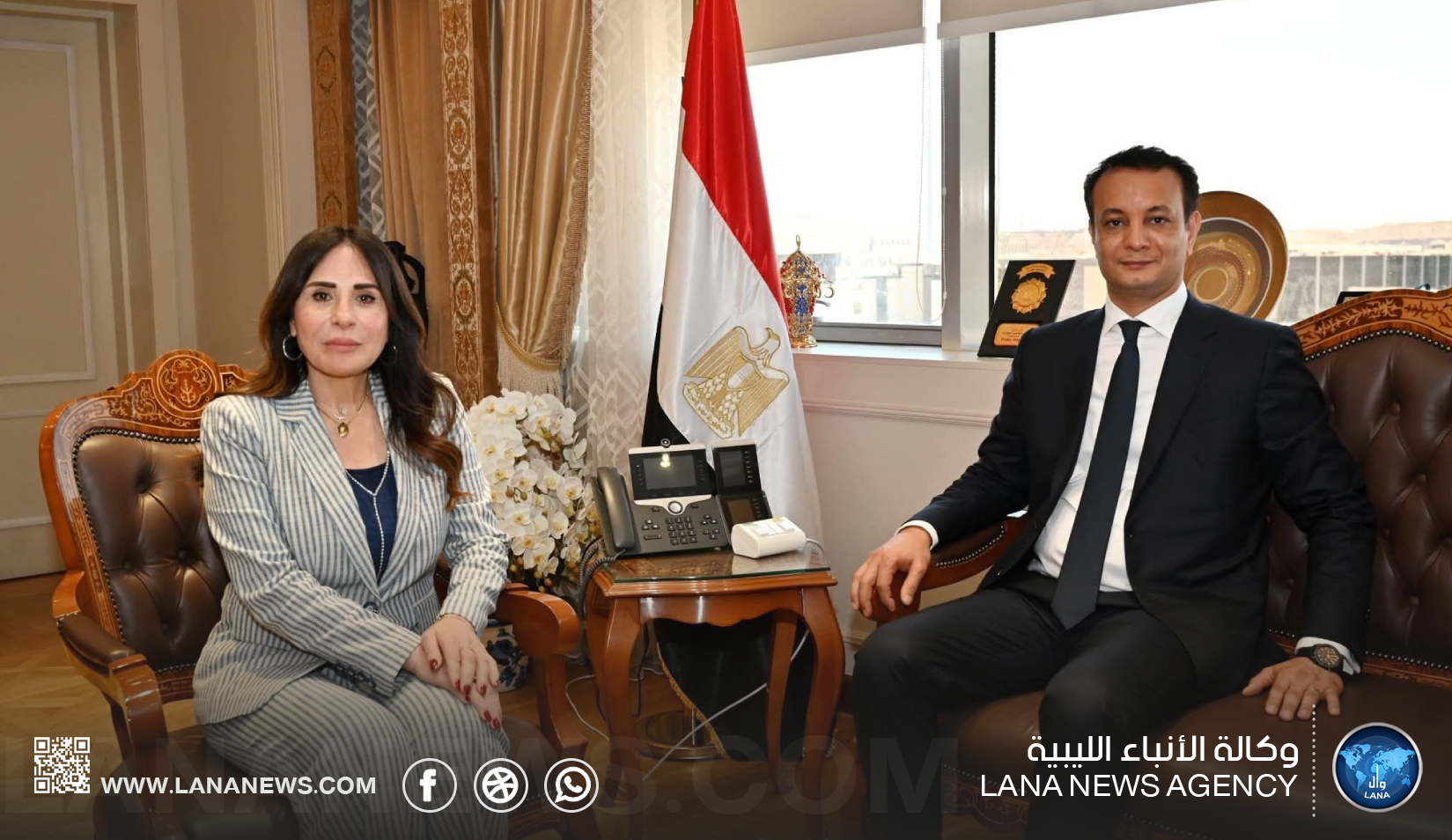 مدير صندوق التنمية ووزيرة الإسكان المصرية يناقشان دعم مشاريع الإعمار